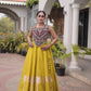 Palm Motif Gota Lehenga Set