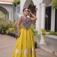 Palm Motif Gota Lehenga Set