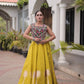 Palm Motif Gota Lehenga Set