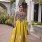 Palm Motif Gota Lehenga Set
