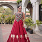 Palm Motif Gota Lehenga Set