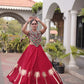 Palm Motif Gota Lehenga Set