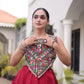 Palm Motif Gota Lehenga Set