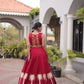Palm Motif Gota Lehenga Set