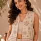 Ivory Floral Vest Co-ord