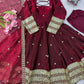 Blush Sequin Anarkali Gown Set