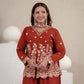 Rust Floral Sequin Sharara