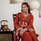 Rust Floral Sequin Sharara