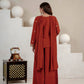 Rust Floral Sequin Sharara