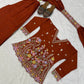 Rust Floral Sequin Sharara