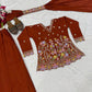 Rust Floral Sequin Sharara