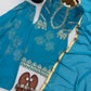 Teal Digital Print Sharara