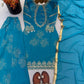 Teal Digital Print Sharara