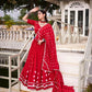 Royal Bandhej Pure Chanderi Printed Lehenga Set