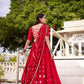 Royal Bandhej Pure Chanderi Printed Lehenga Set