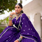 Royal Bandhej Pure Chanderi Printed Lehenga Set