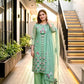 Mint Chikankari Floral Suit