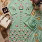 Mint Chikankari Floral Suit