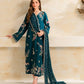 Teal Floral Diamond Pearl Kurta Set