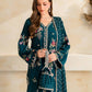 Teal Floral Diamond Pearl Kurta Set