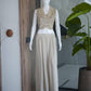 Beige Floral Embroidered Waistcoat Set