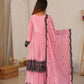 Thread Work Natural Crepe Kurta Pant Set with Dupatta