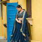 Midnight Bloom Vichitra Silk Sequin Embroidered Lehenga Set