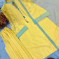 Yellow Threadwork Crepe Suit