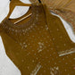 Olive Gold Sequin Embroidered Suit