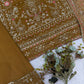 Olive Gold Sequin Embroidered Suit