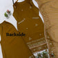 Olive Gold Sequin Embroidered Suit