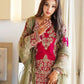 Crimson Elegance Faux Georgette Embroidered Plazzo Set