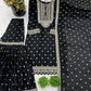 Designer Chinon Silk Embroidered Sharara Set
