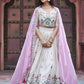 Embroidered Tissue Silk Lehenga Choli