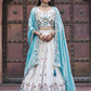 Embroidered Tissue Silk Lehenga Choli