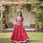 Kutchi Patchwork Kora Lehenga