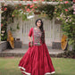 Kutchi Patchwork Kora Lehenga