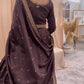 Mocha Royale Chinon Silk Thread and Sequin Lehenga Set