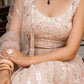 Blush Radiance Faux Georgette Sequin Embroidered Lehenga Set