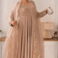 Designer Heavy Georgette Embroidered Party Wear Gown Set