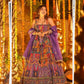 Rajwadi Patchwork Print Anarkali Gown