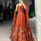 Rangoli Silk Embroidered Lehenga Set with Dupatta