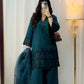Embroidered Vichitra Silk Suit Set with Dupatta