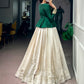 Emerald Peplum Zari Lehenga