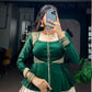 Emerald Peplum Zari Lehenga
