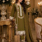 Rayon Satin Threadwork Suit