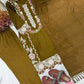 Rayon Satin Threadwork Suit