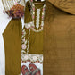 Rayon Satin Threadwork Suit