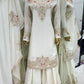 Luxury Chinnon Silk Embroidered Suit Set with Palazzo & Dupatta