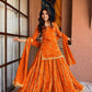 Bandhani Print Top Palazzo Set with Gota